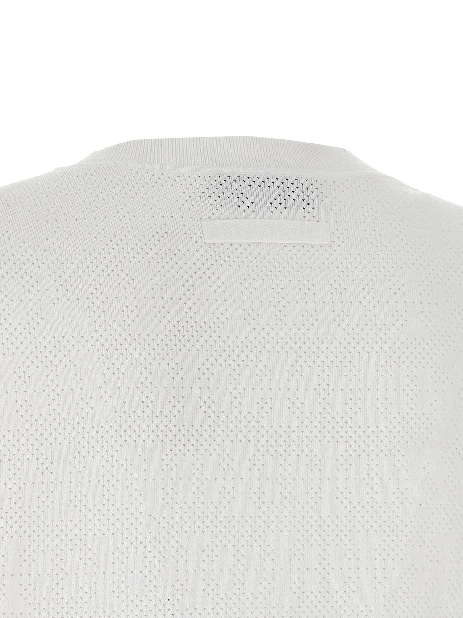 Tory Burch Pointelle Viscose Cardigan White