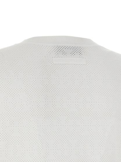 Tory Burch Pointelle Viscose Cardigan White