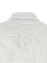Tory Burch Pointelle Viscose Polo Shirt White