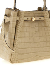 Tory Burch Romy Small Bucket Bag Beige