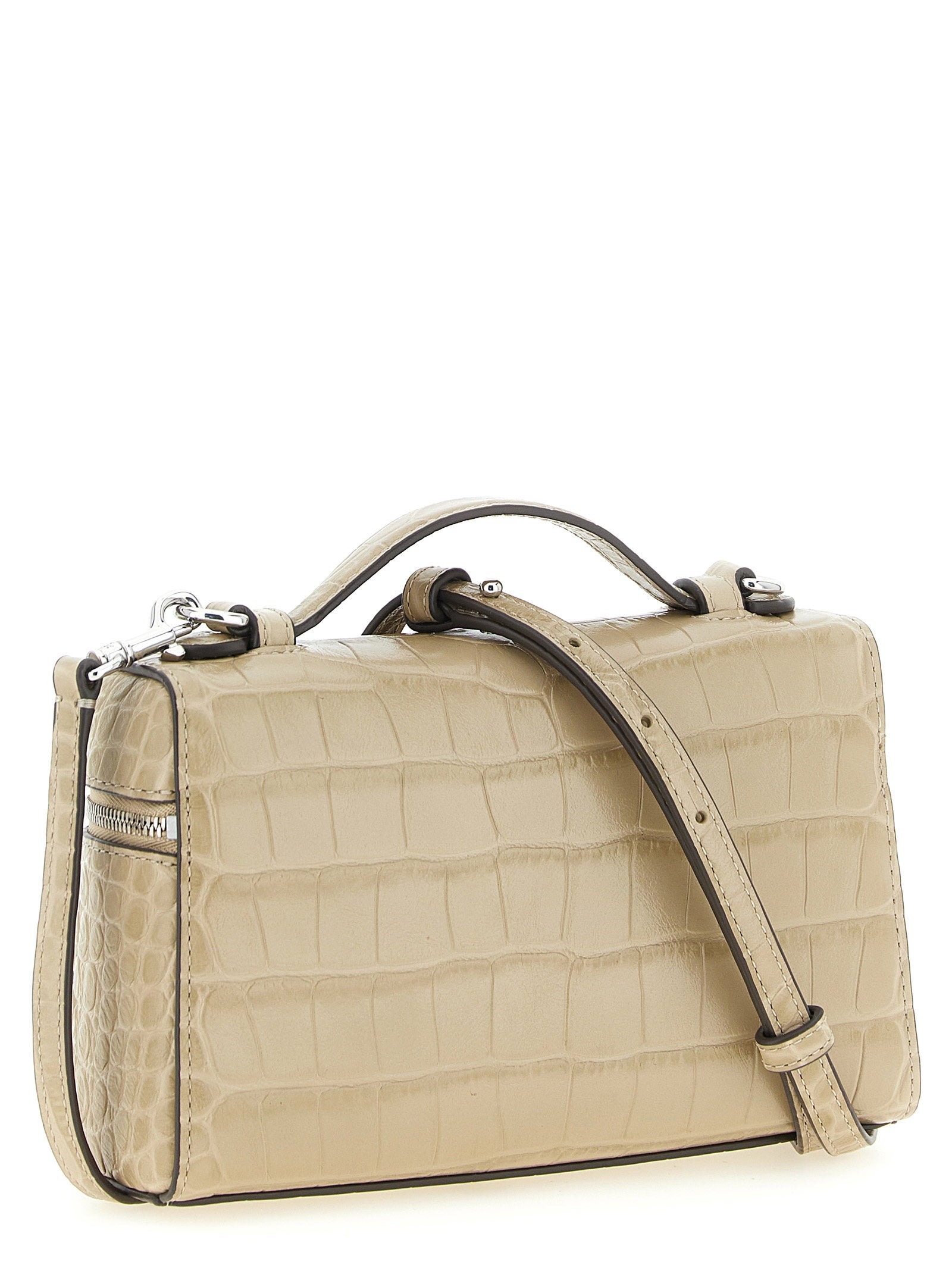 Tory Burch Romy Slim Shoulder Bag Beige