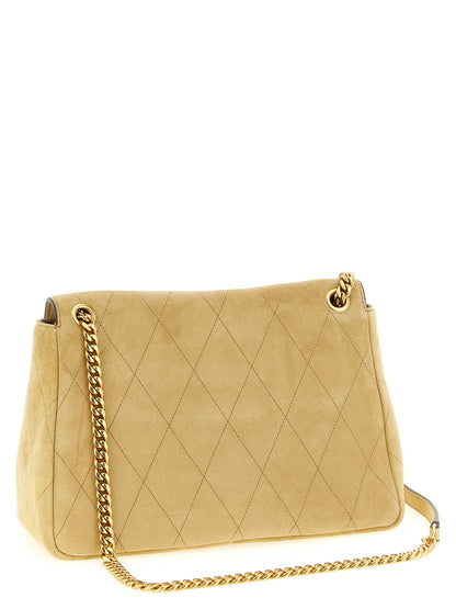 Tory Burch Charlie Medium Shoulder Bag Beige