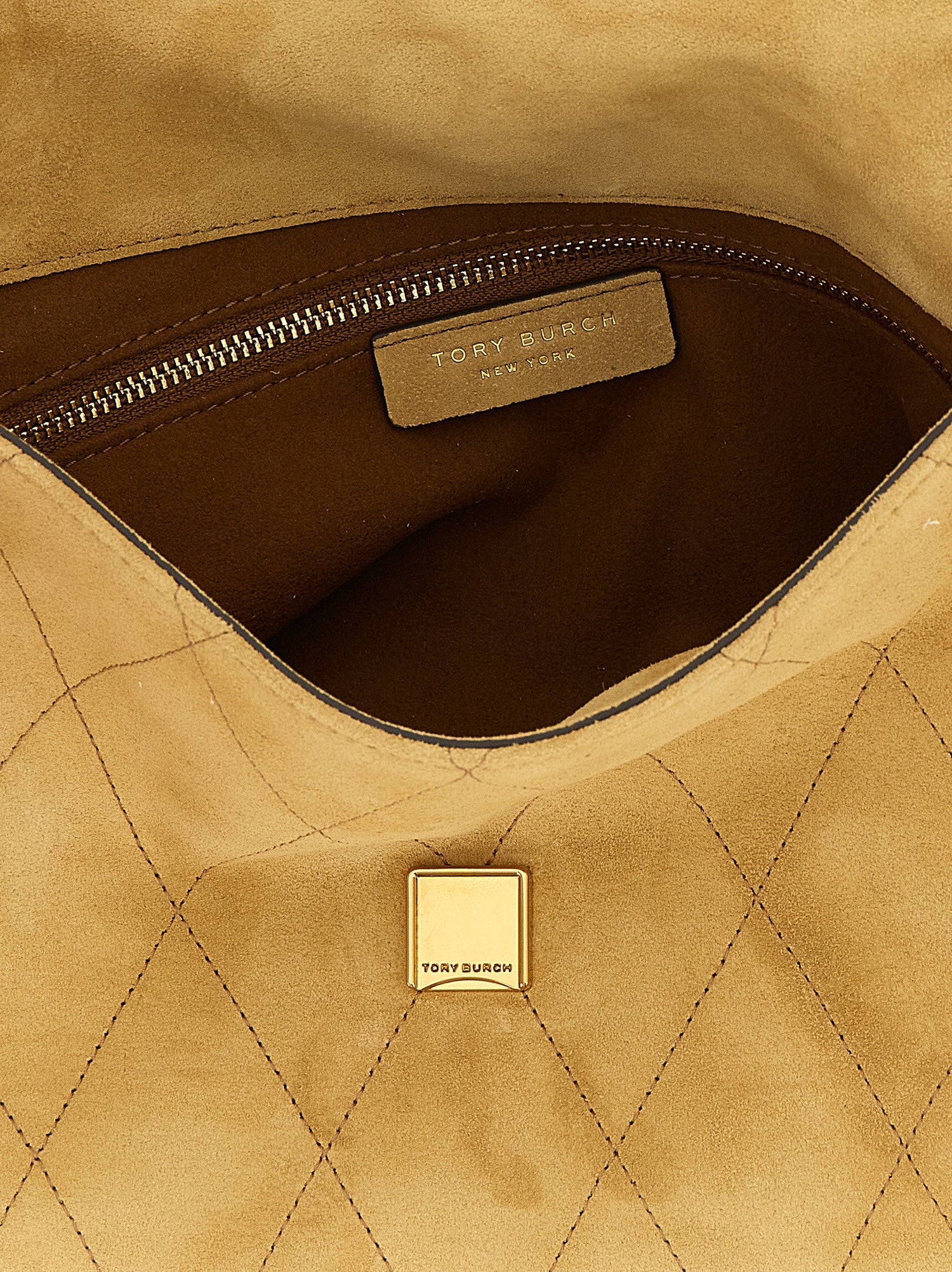 Tory Burch Charlie Medium Shoulder Bag Beige