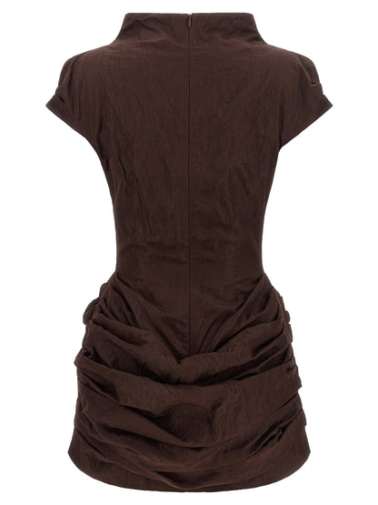 Magda Butrym 48 Dress Brown