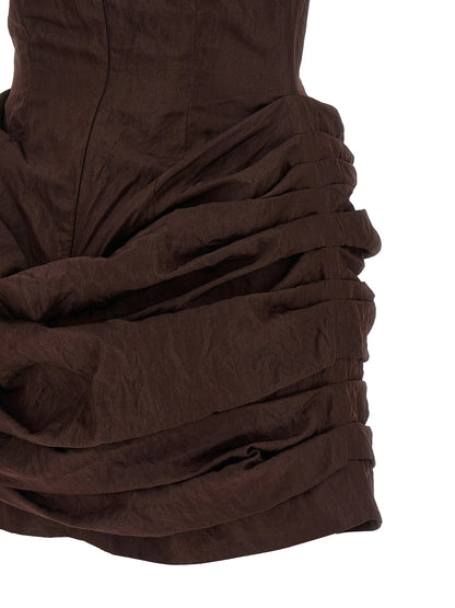 Magda Butrym 48 Dress Brown