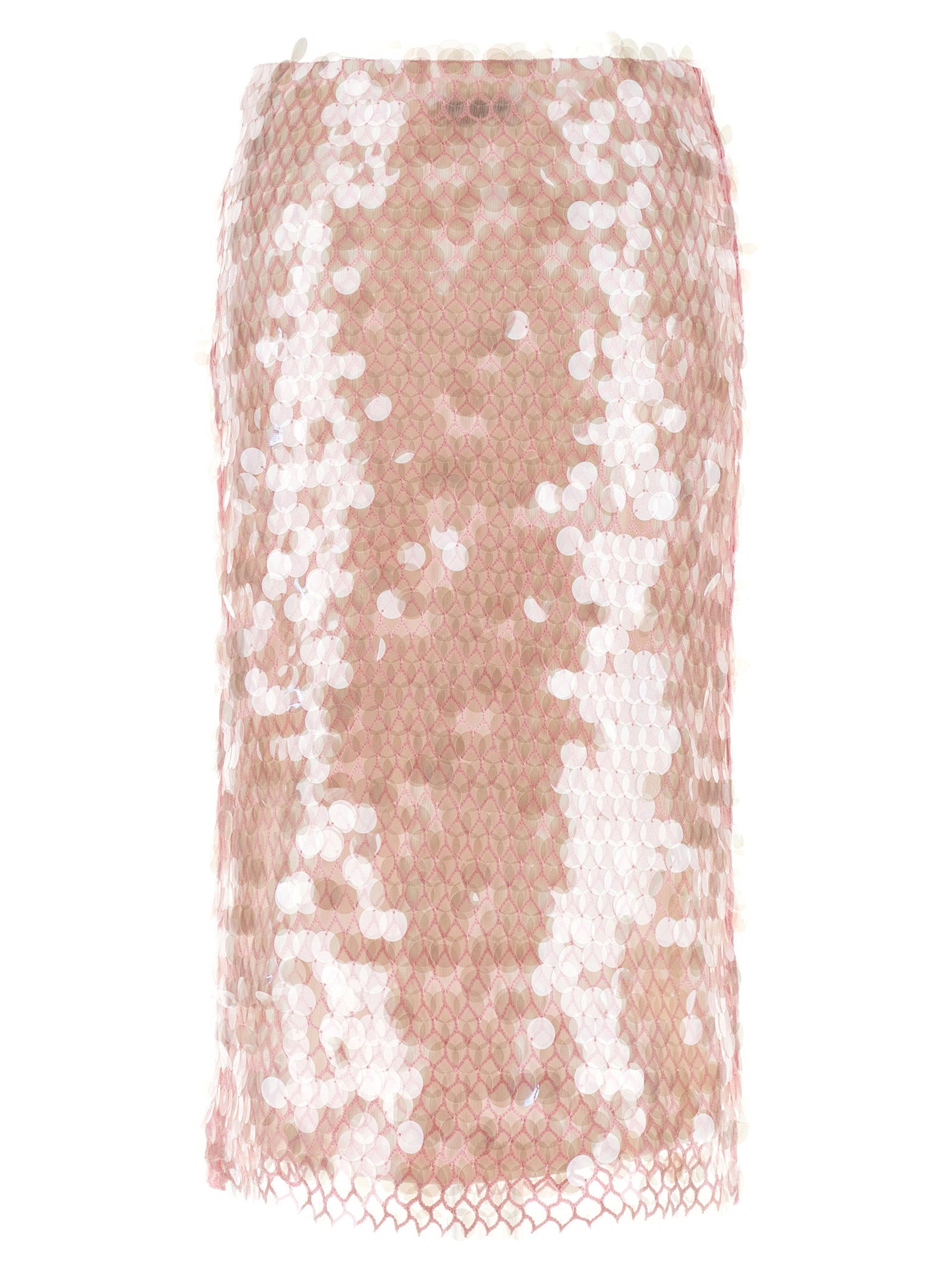 Tory Burch Maxi Sequin Skirt Pink