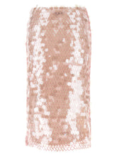 Tory Burch Maxi Sequin Skirt Pink