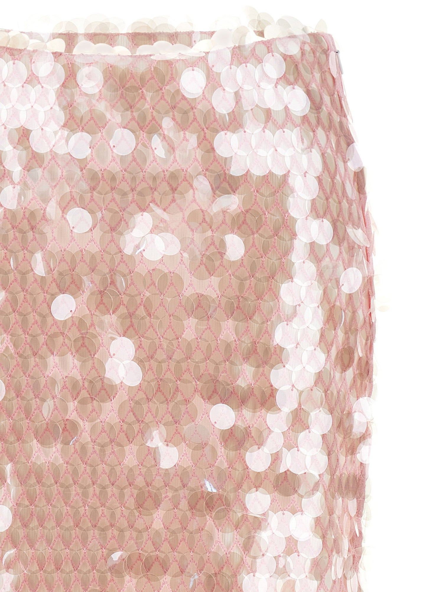 Tory Burch Maxi Sequin Skirt Pink