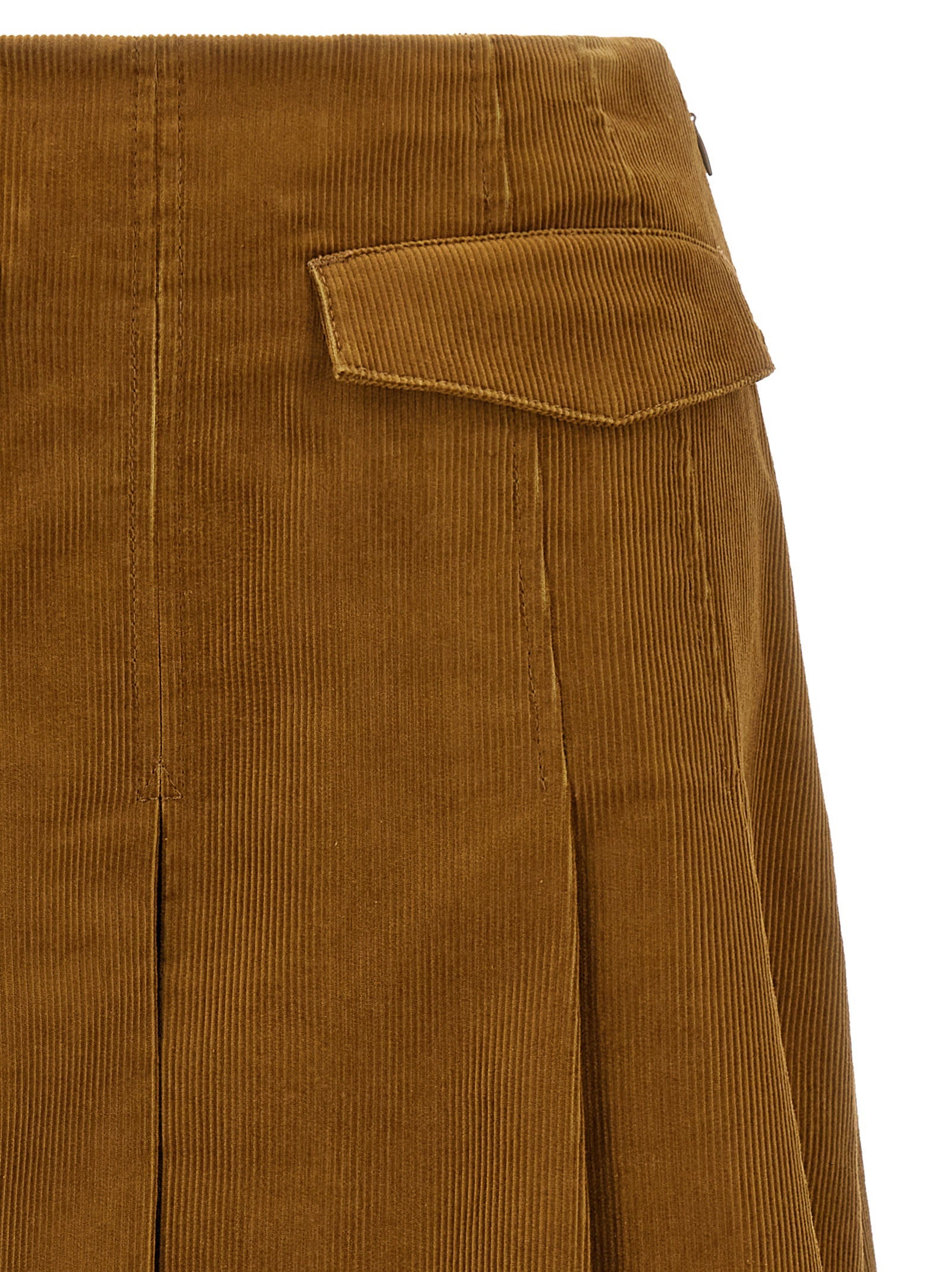Tory Burch Corduroy Skirt Brown