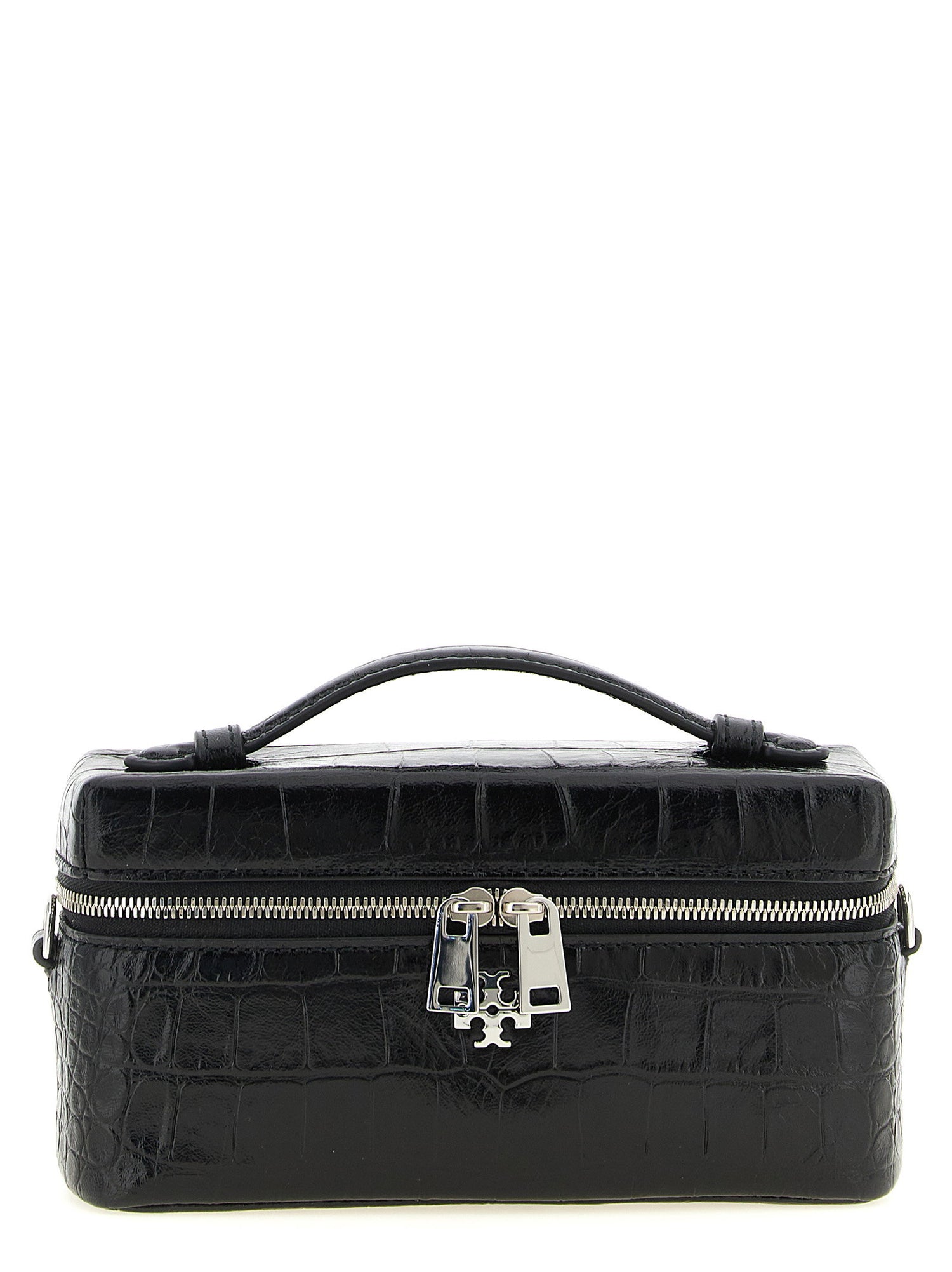 Tory Burch Charlie Vanity Case Crossbody Bag Black