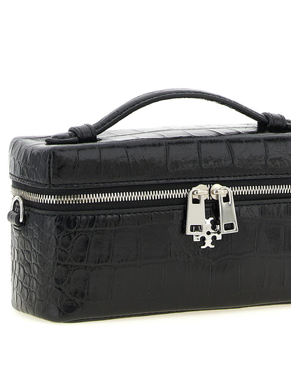 Tory Burch Charlie Vanity Case Crossbody Bag Black