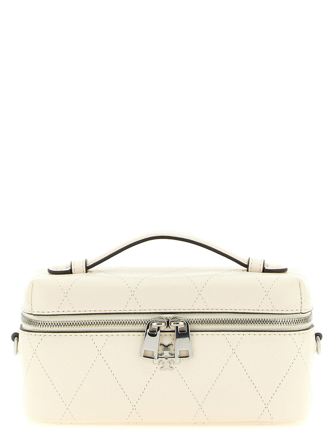 Tory Burch Charlie Vanity Case Crossbody Bag White