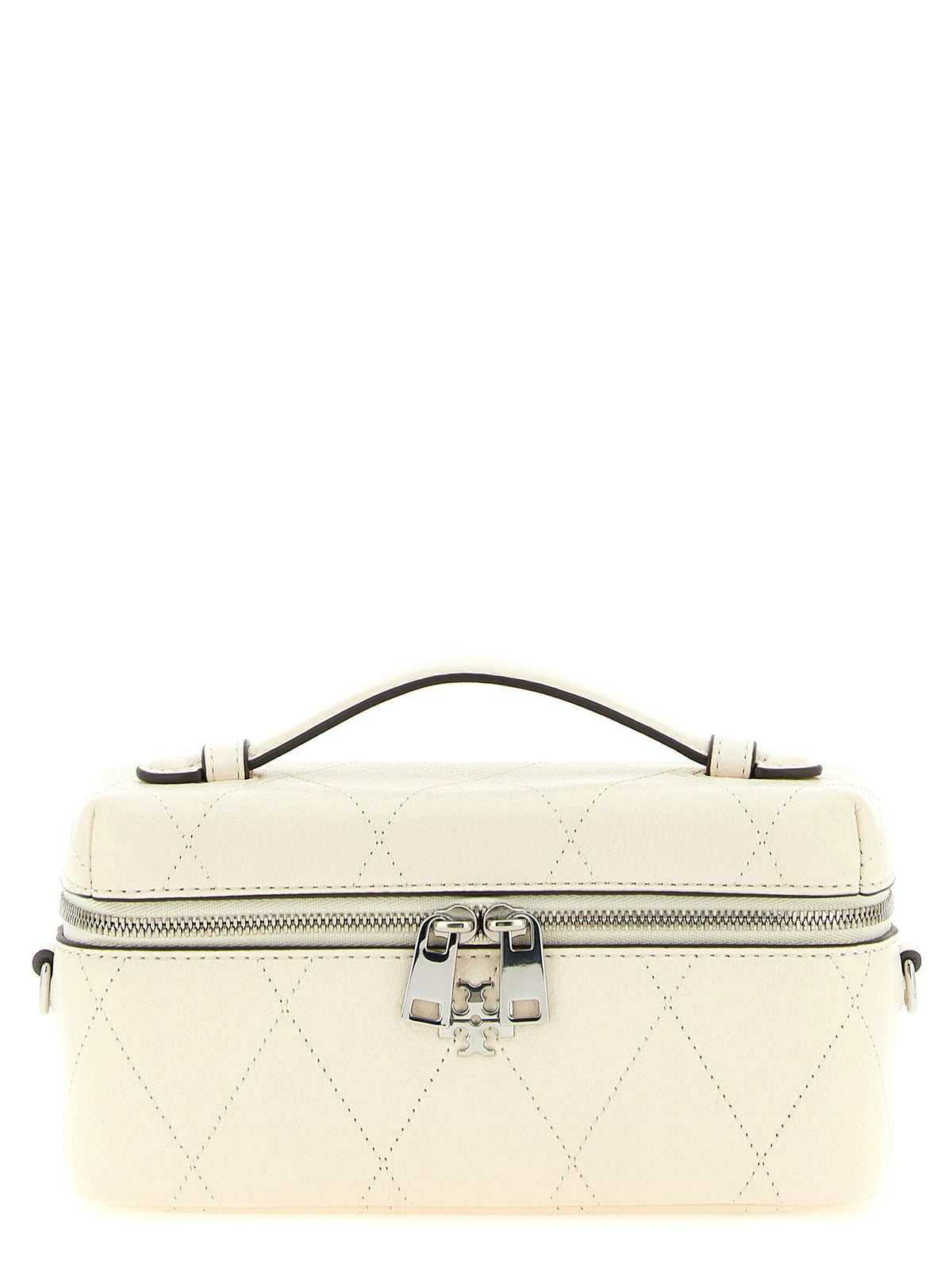 Tory Burch Charlie Vanity Case Crossbody Bag White