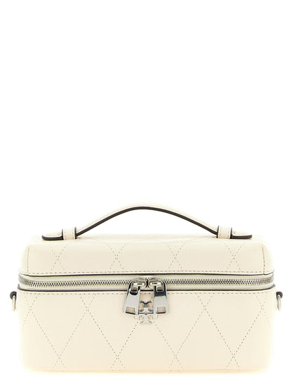 Tory Burch Charlie Vanity Case Crossbody Bag White