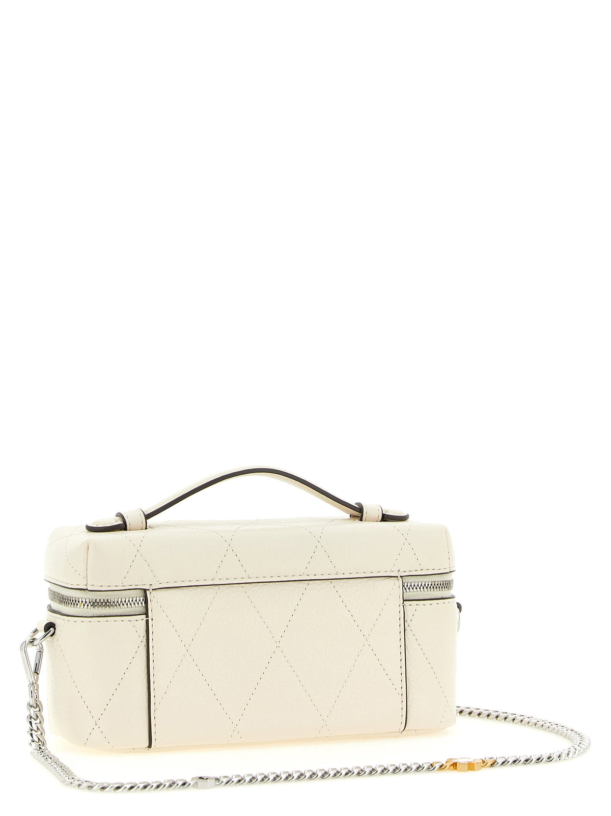Tory Burch Charlie Vanity Case Crossbody Bag White