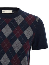 Tory Burch Argyle Sweater Blue