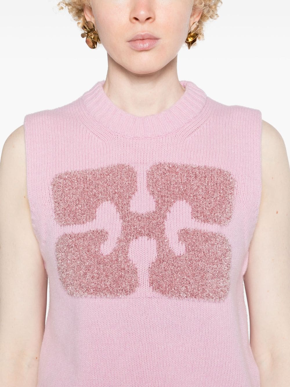 GANNI light pink knitted Sweaters