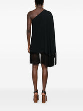 TALLER MARMO PRE Fringed Short Dress Black