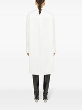 Jil Sander Cotton Shirt Dress With High-Low Hem White White