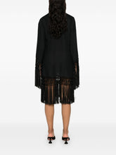 TALLER MARMO PRE Frange Murray Linen Short Dress Black