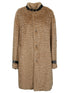 Jil Sander Long Wool Belted Coat Beige