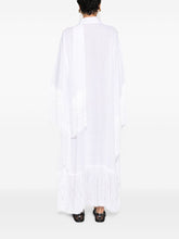 TALLER MARMO PRE Fringed Kaftan Sea Dress White