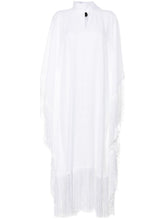 TALLER MARMO PRE Fringed Kaftan Sea Dress White