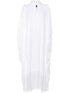 TALLER MARMO PRE Fringed Kaftan Sea Dress White