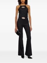 Diesel Cut-Out Wool Blend Halterneck Top Black Black