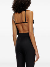 Diesel Cut-Out Wool Blend Halterneck Top Black Black