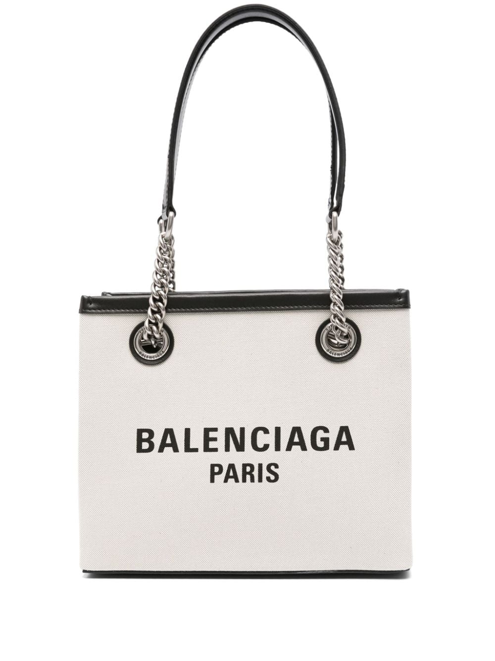 Balenciaga Small Duty Free Canvas Tote Bag Beige