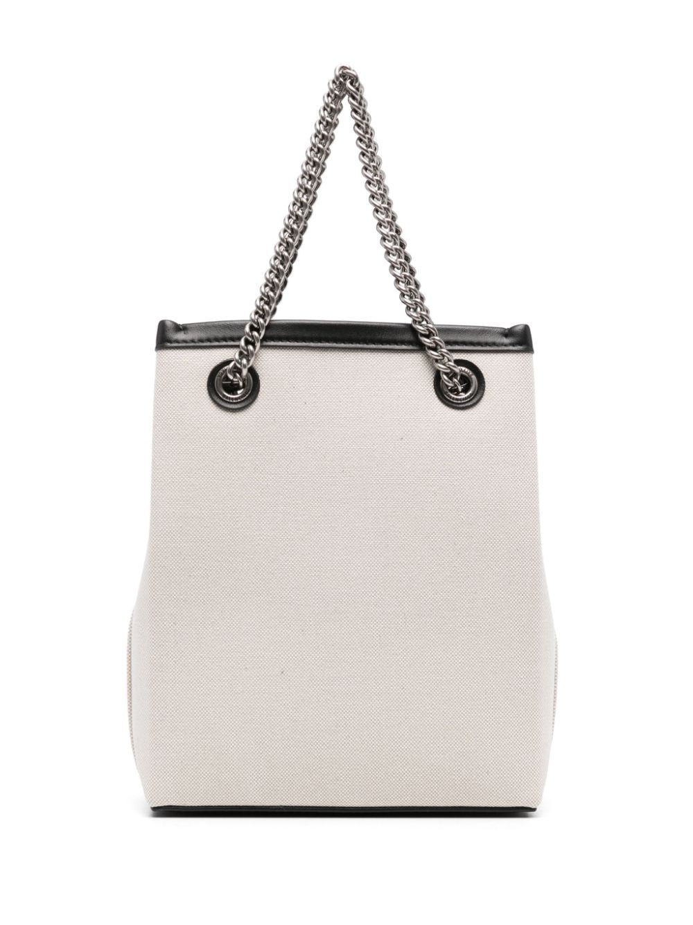 Balenciaga Phone Holder Shoulder Bag in Beige Canvas and Leather beige