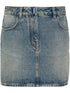 Givenchy 4G Denim Mini Skirts Blue
