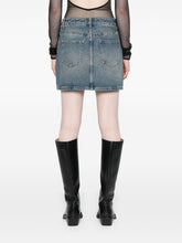 Givenchy 4G Denim Mini Skirts Blue