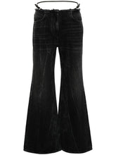 Givenchy Wide Leg Denim Jeans Black