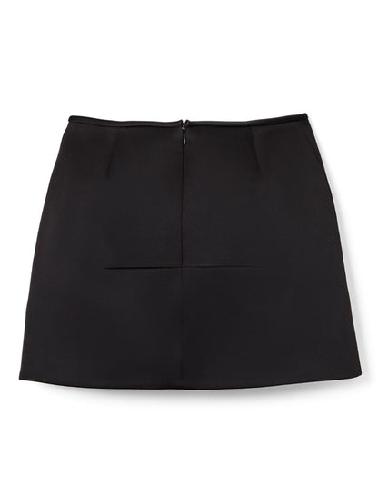 Marc Jacobs The Duchess Satin Bias-Cut Mini Skirt Black