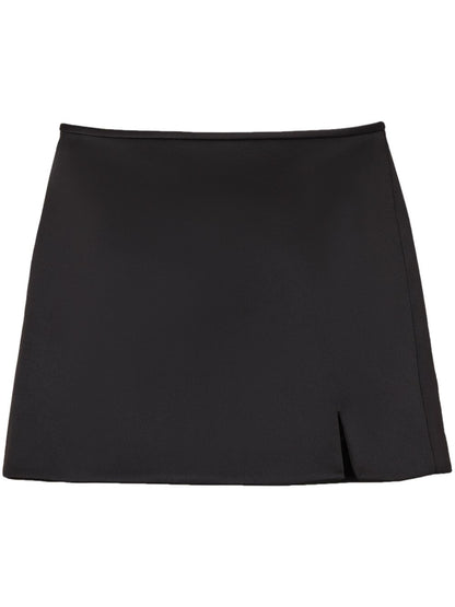Marc Jacobs The Duchess Satin Bias-Cut Mini Skirt Black
