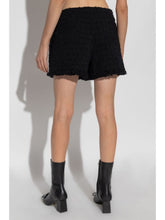 Versace Heritage tweed mini shorts Black