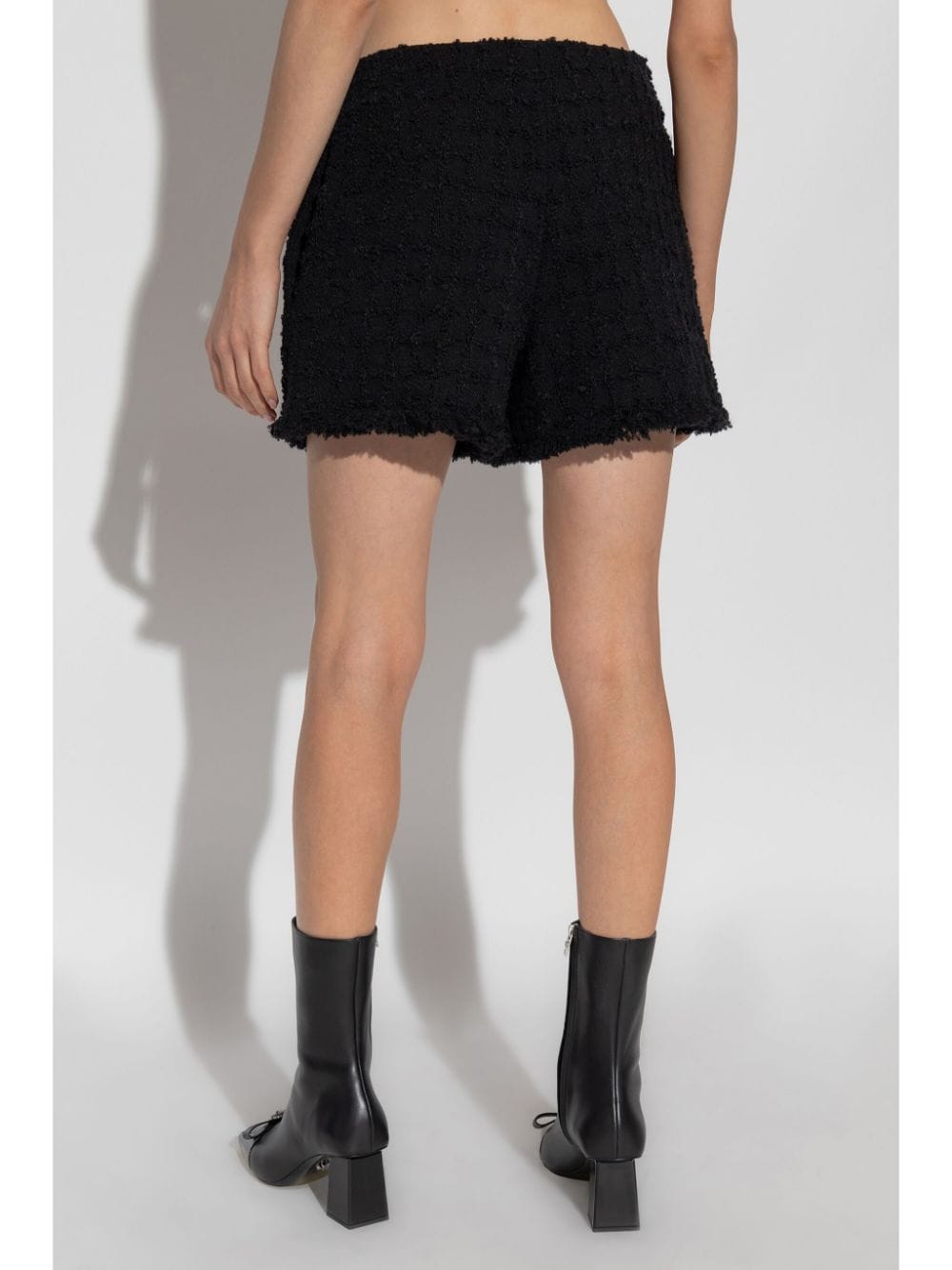 Versace Heritage tweed mini shorts Black
