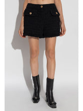 Versace Heritage tweed mini shorts Black