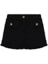 Versace Heritage tweed mini shorts Black