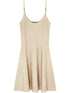 Versace Barocco Jacquard Flared Mini Dress Beige