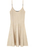 Versace Barocco jacquard flared mini dress Beige