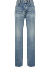Saint Laurent Straight Benjamin Blue Denim Jeans