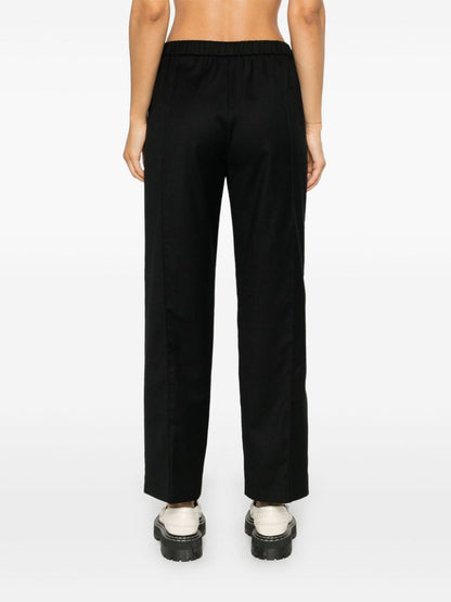 Fabiana Filippi Straight-Leg Wool-Blend Trousers Black Black