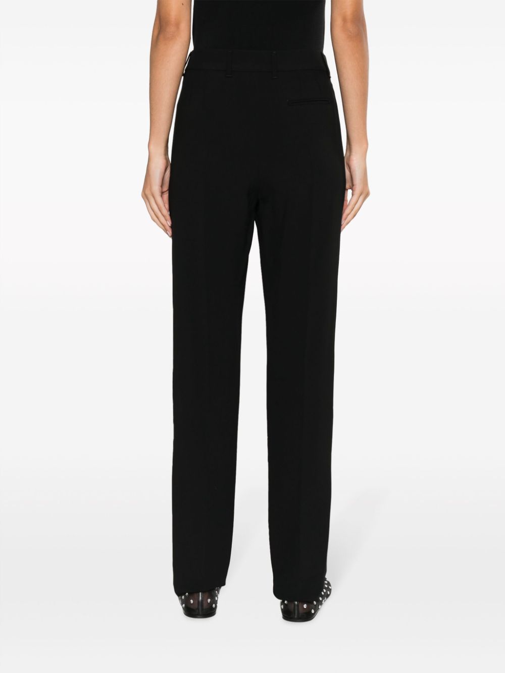 High-waisted trousers