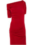 JACQUEMUS La Mini Drapeado Dress Red