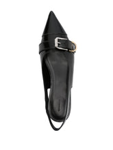 Givenchy Voyou Slingback Patent Leather Flats Black