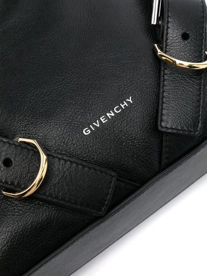 Givenchy Voyou Leather Crossbody Bag Black