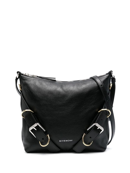 Givenchy Voyou Leather Crossbody Bag Black